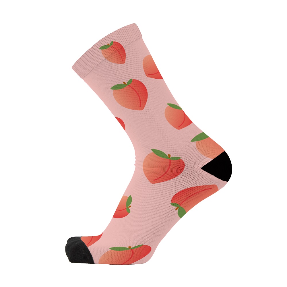 Red Fox Sox Just Peach Unisex Socks - Just In Time Gourmet